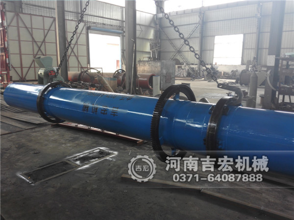 小型單筒沙子烘干機發(fā)貨現場